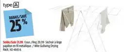 Canadian Tire TYPE A Wire Gullwing Drying Rack offer