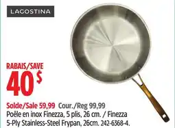 Canadian Tire Lagostina Finezza 5-Ply Stainless-Steel Frypan, 26cm offer