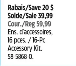 Canadian Tire STANLEY Black Chrome Socket Sets 16-Pc Accessory Kit offer