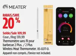 Canadian Tire MEATER 2 Plus Wireless Meat Thermometer offer