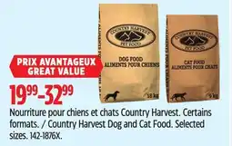 Canadian Tire Country Harvest Dog and Cat Food offer