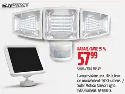 Canadian Tire SUNFORCE Solar Motion Sensor Light offer