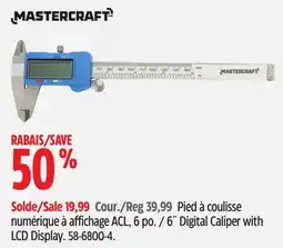 Canadian Tire 6˝ Digital Caliper with LCD Display offer