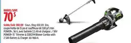 Canadian Tire 56V POWER+15 Trimmer & 530CFM Blower Combo with 2.5Ah Battery & Charger offer