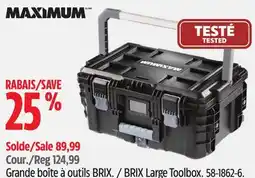 Canadian Tire MAXIMUM BRIX Large Toolbox offer