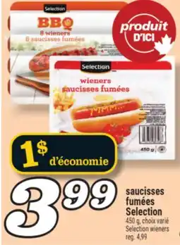 Marché Richelieu SAUCISSES FUMÉES SELECTION | SELECTION WIENERS offer
