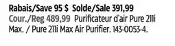 Canadian Tire Blueair Pure 211i Max Air Purifier offer
