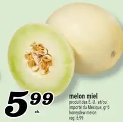 Marché Richelieu MELON MIEL | HONEYDEW MELON offer