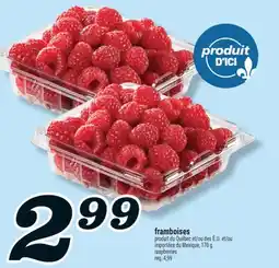 Marché Richelieu framboises | raspberries offer