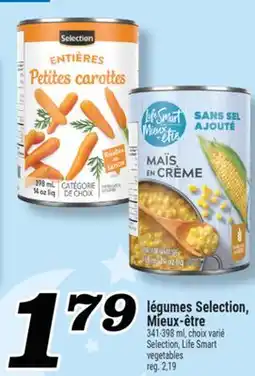 Marché Richelieu légumes Selection, Mieux‑être | Selection, Life Smart vegetables offer