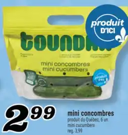 Marché Richelieu MINI CONCOMBRES | MINI CUCUMBERS offer