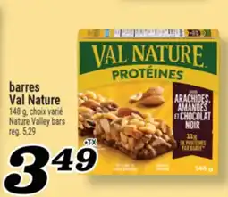 Marché Richelieu BARRES VAL NATURE | NATURE VALLEY BARS offer