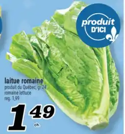 Marché Richelieu LAITUE ROMAINE | ROMAINE LETTUCE offer