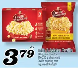 Marché Richelieu MAÏS À ÉCLATER ORVILLE | ORVILLE POPPING CORN offer