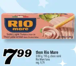 Marché Richelieu thon Rio Mare | RioMare tuna offer