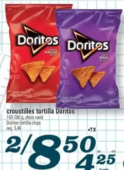 Marché Richelieu CROUSTILLES TORTILLA DORITOS | DORITOS TORTILLA CHIPS offer