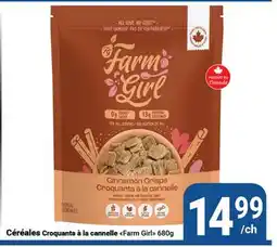 Pasquier Céréales Croquants à la cannelle Farm Girl offer