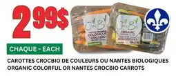 Marches Tau CAROTTES CROCBIO DE COULEURS OU NANTES BIOLOGIQUES offer