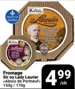 Pasquier Fromage Sir ou Lady Laurier Alexis de Portneuf offer