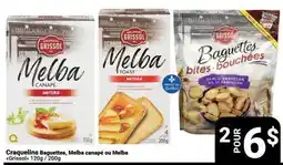Pasquier Craquelins Baguettes, Melba canapé ou Melba offer