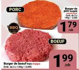Pasquier Burger de bœuf frais maigre offer
