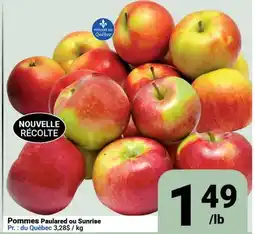 Pasquier Pommes Paulared ou Sunrise offer