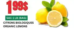 Marches Tau CITRONS BIOLOGIQUES offer