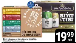Pasquier Bière Brasseur de Montréal ou La Bittt à Tibi offer