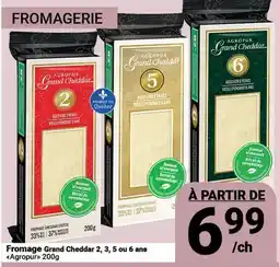 Pasquier Fromage Grand Cheddar 2, 3, 5 ou 6 ans Agropur offer