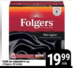 Pasquier Café en capsule K-cup Folgers offer