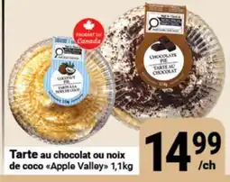 Pasquier Tarte au chocolat ou noix de coco Apple Valley offer