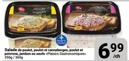 Pasquier Salade de poulet, poulet et canneberges, poulet et poivrons, jambon ou oeufs Plaisirs Gastronomiques offer