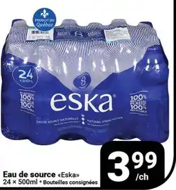 Pasquier Eau de source Eska offer