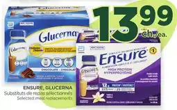 Proxim ENSURE, GLUCERNA Selected meal replacements offer