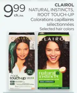 Proxim CLAIROL NATURAL INSTINCTS, ROOT TOUCH-UP Selected hair colors offer