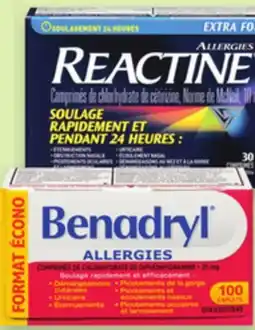 Proxim BENADRYL or REACTINE offer