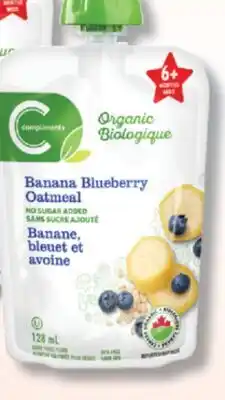 IGA COMPLIMENTS ORGANIC PUREE FOR BABY offer