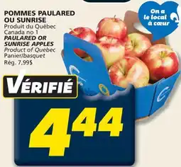 IGA PAULARED OR SUNRISE APPLES offer