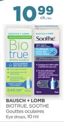 Proxim BAUSCH + LOMB BIOTRUE, SOOTHE Gouttes oculaires offer