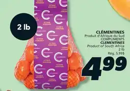 IGA COMPLIMENTS CLEMENTINES offer