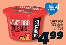 IGA BENNY & CO. BBQ SAUCE offer