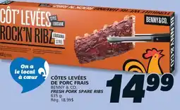 IGA BENNY & CO. FRESH PORK SPARE RIBS offer