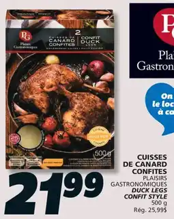 IGA PLAISIRS GASTRONOMIQUES DUCK LEGS CONFIT STYLE offer