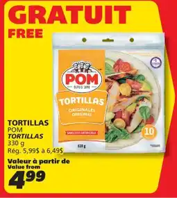 IGA POM TORTILLAS offer