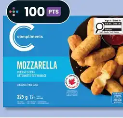 IGA COMPLIMENTS FROZEN CHEESE STICKS offer