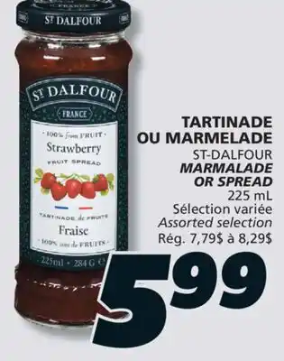 IGA ST-DALFOUR MARMALADE OR SPREAD offer