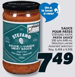 IGA STEFANO FAITA PASTA SAUCE offer