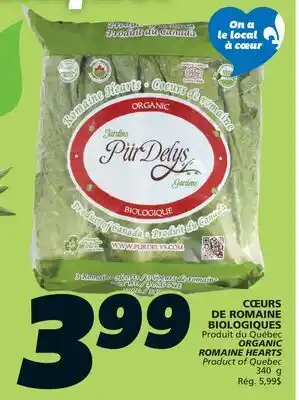 IGA ORGANIC ROMAINE HEARTS offer