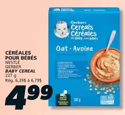 IGA NESTLÉ GERBER BABY CEREAL offer