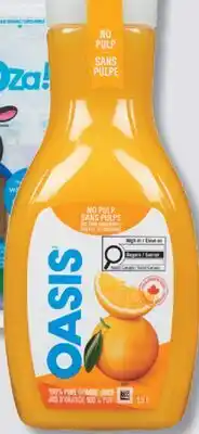IGA OASIS REFRIGERATED ORANGE JUICE offer